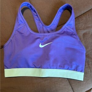 Nike Women's Purple and Green Swim Top